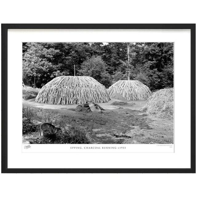 'Epping, Charcoal Burning C1955' by Francis Frith - Picture Frame Photograph Print on Paper The Francis Frith Collection Size: 40cm H x 50cm W x 2.3cm on Productcaster.