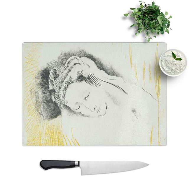 The Shulamite by Odilon Redon Chopping Board East Urban Home Size: 0.4cm H x 28.5cm W x 39cm L on Productcaster.