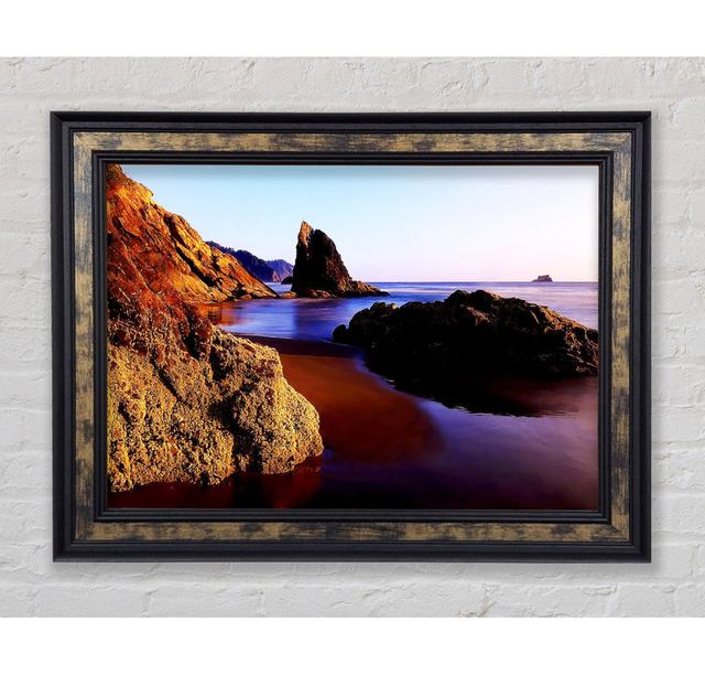 Ocean Rocks Framed Print Bright Star Size: 21cm H x 42cm W on Productcaster.