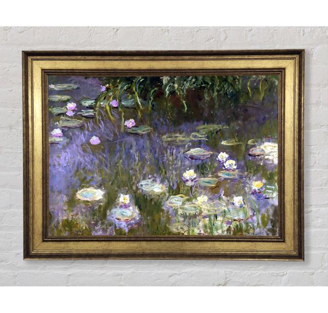 Monet Water Lilies - Single Picture Frame Art Prints Bright Star Size: 59.7cm H x 84.1cm W x 8cm D on Productcaster.