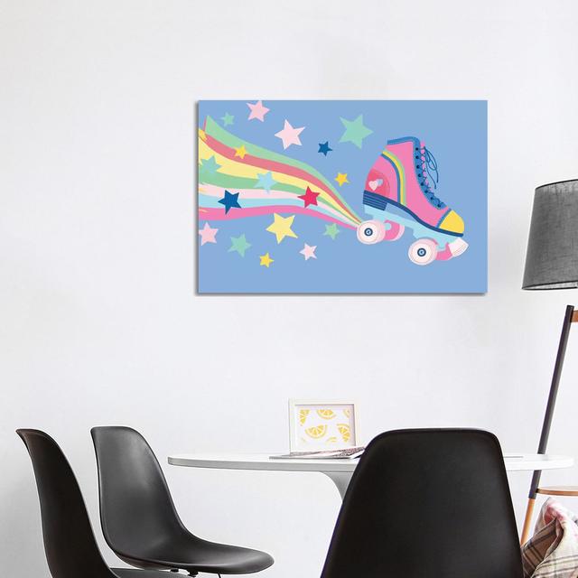 Rainbow Skate by Nancy Mckenzie - Wrapped Canvas Gallery-Wrapped Canvas Giclée Isabelle & Max Size: 66.04cm H x 101.6cm W x 3.81cm D on Productcaster.