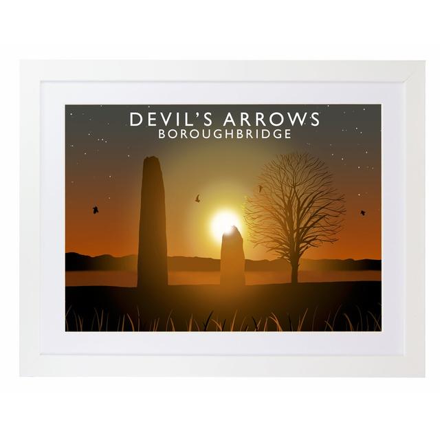 Devils Arrows by Richard O'Neil - Graphic Art Print on Paper East Urban Home Format: White Wood Frame, Size: 33.5 cm H x 43.5 cm W x 2.2 cm D on Productcaster.