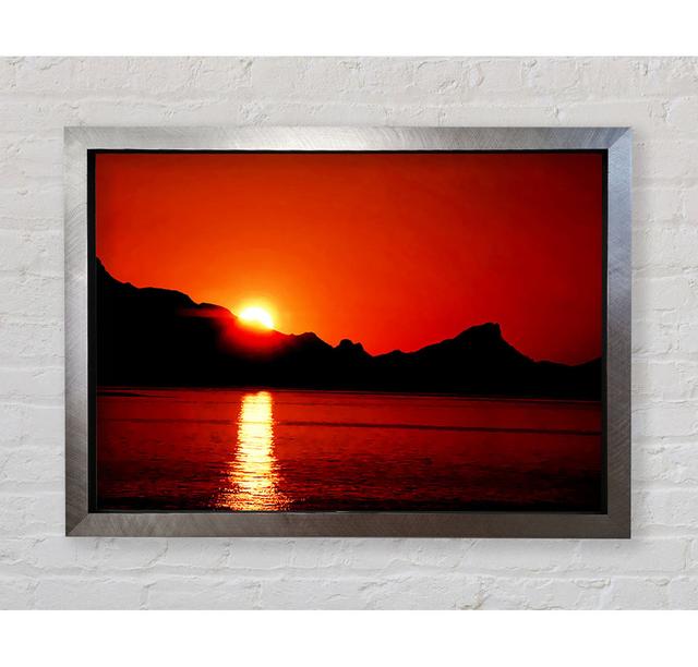 Coastal Sundown Framed Print Bright Star Size: 100cm H x 141.4cm W on Productcaster.