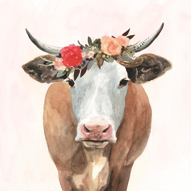 Spring On The Farm II by Victoria Borges - Print Maturi Size: 76cm H x 76cm W x 3.8cm D on Productcaster.