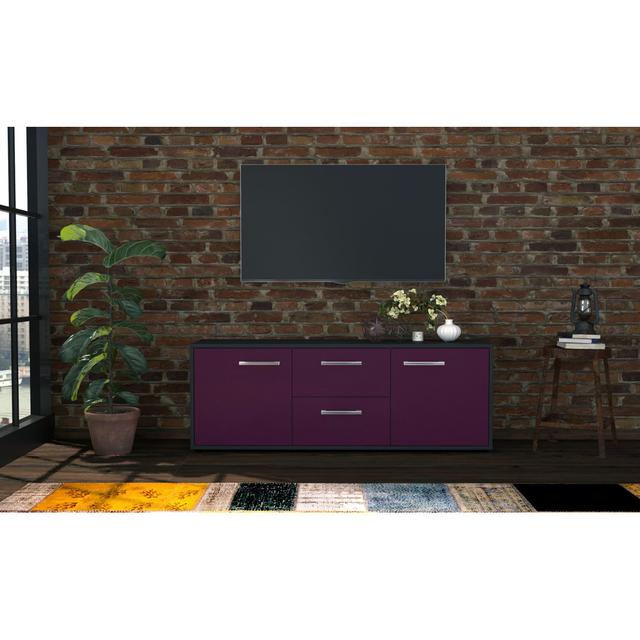 TV-Ständer Amalburga ModernMoments Farbe (Korpus/Front): Lila/Anthrazit on Productcaster.