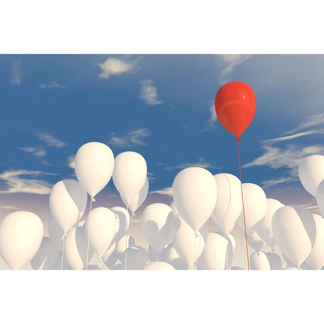 Balloons - Wrapped Canvas Print 17 Stories Size: 20cm H x 30cm W on Productcaster.