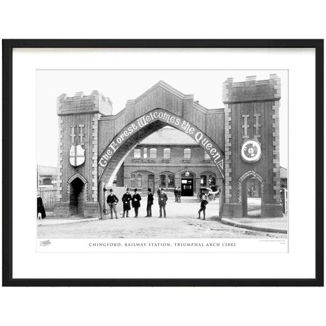 Chingford, Railway Station, Triumphal Arch C1882 by Francis Frith - Single Picture Frame Print The Francis Frith Collection Size: 45cm H x 60cm W x 2. on Productcaster.