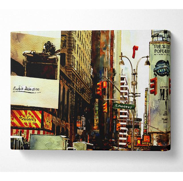 New York By Day - Wrapped Canvas Art Prints Marlow Home Co. Size: 50.8cm H x 81.3cm W x 10cm D on Productcaster.