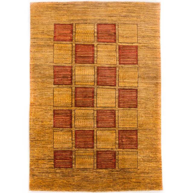 Geometric Hand Woven 168 X 240cm Brown/Red Area Rug Carpetfine on Productcaster.