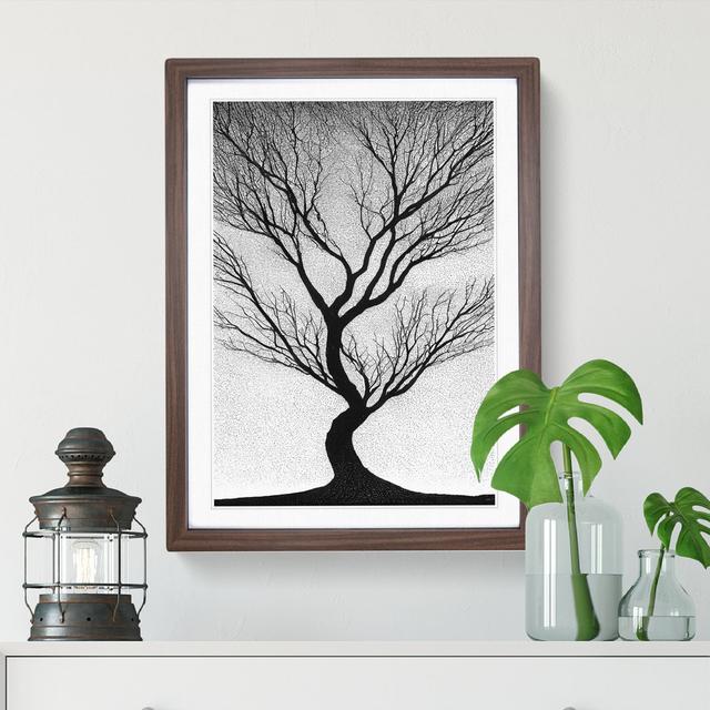 Shadow Of A Tree No.2 - Single Picture Frame Print Marlow Home Co. Size: 64cm H x 46cm W x 2cm D, Frame Colour: Brown Framed on Productcaster.