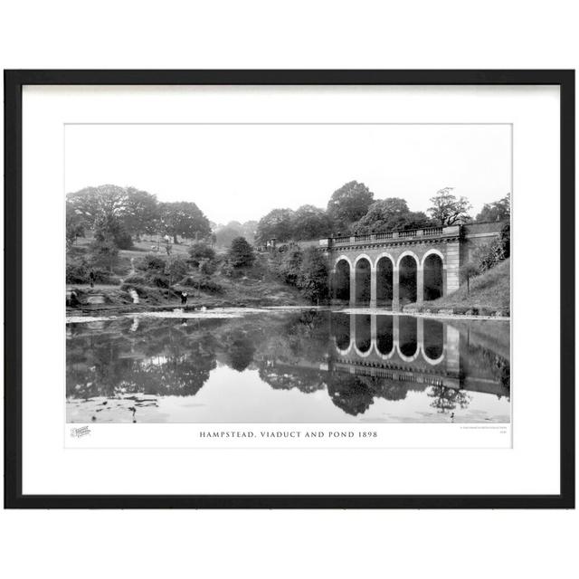 Hampstead, Viaduct And Pond 1898 by Francis Frith - Single Picture Frame Print The Francis Frith Collection Size: 40cm H x 50cm W x 2.3cm D on Productcaster.