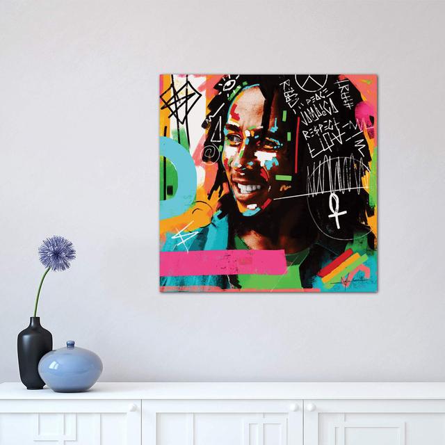 Bob Peace by Nuwarhol - Wrapped Canvas Print Latitude Run Size: 45.72cm H x 45.72cm W x 1.91cm D on Productcaster.