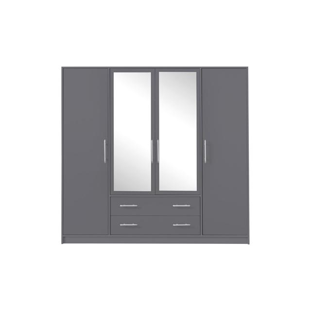 Monier 4 Door Wardrobe Ivy Bronx on Productcaster.