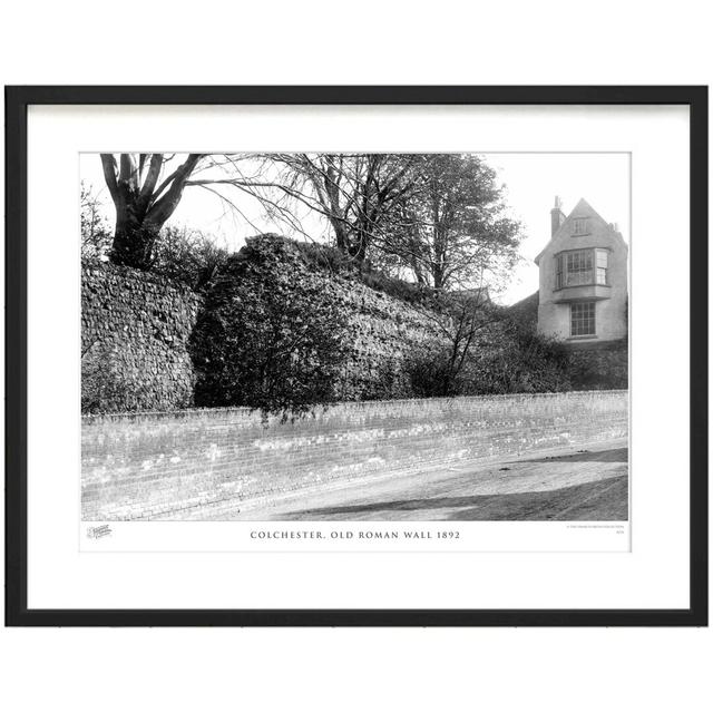 'Colchester, Old Roman Wall 1892' by Francis Frith - Picture Frame Photograph Print on Paper The Francis Frith Collection Size: 40cm H x 50cm W x 2.3c on Productcaster.