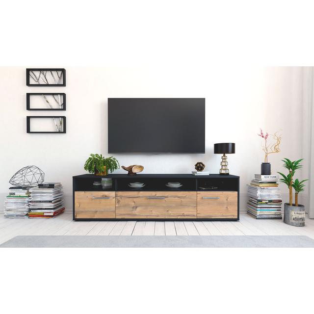 Beber TV Stand for TVs up to 60 Brayden Studio Colour: Pine/Anthracite on Productcaster.