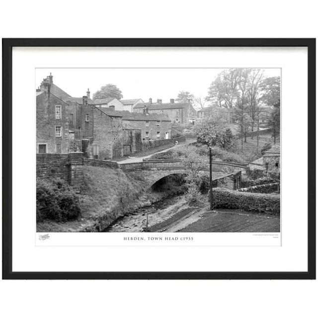 'Hebden, Town Head C1955' - Picture Frame Photograph Print on Paper The Francis Frith Collection Size: 40cm H x 50cm W x 2.3cm D on Productcaster.