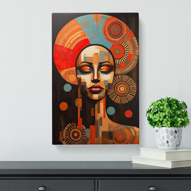 African Woman Dadaism Art No.2 - No Frame Art Prints Fairmont Park Size: 76cm H x 50cm W x 3cm D on Productcaster.