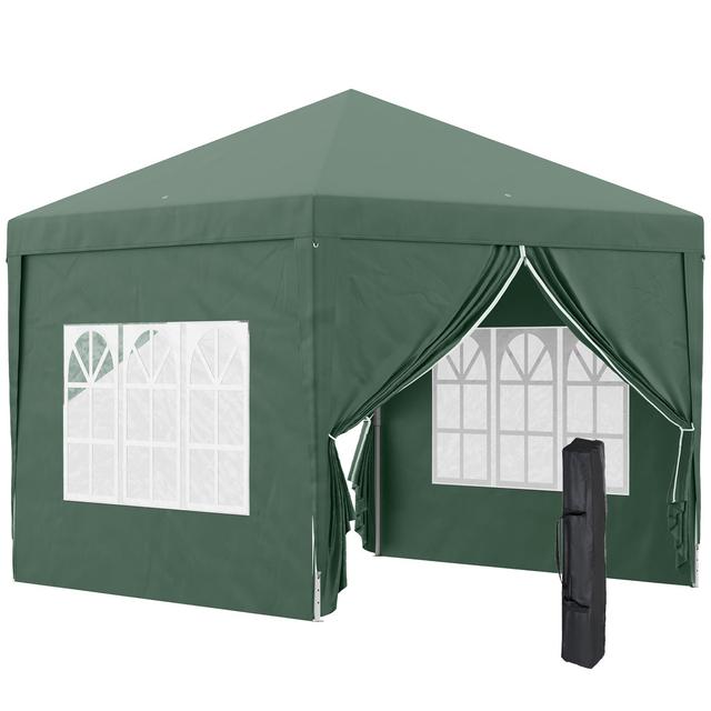 Auryn 29.5m x 29.5m Metal Party Tent Dakota Fields Roof Colour: Green on Productcaster.