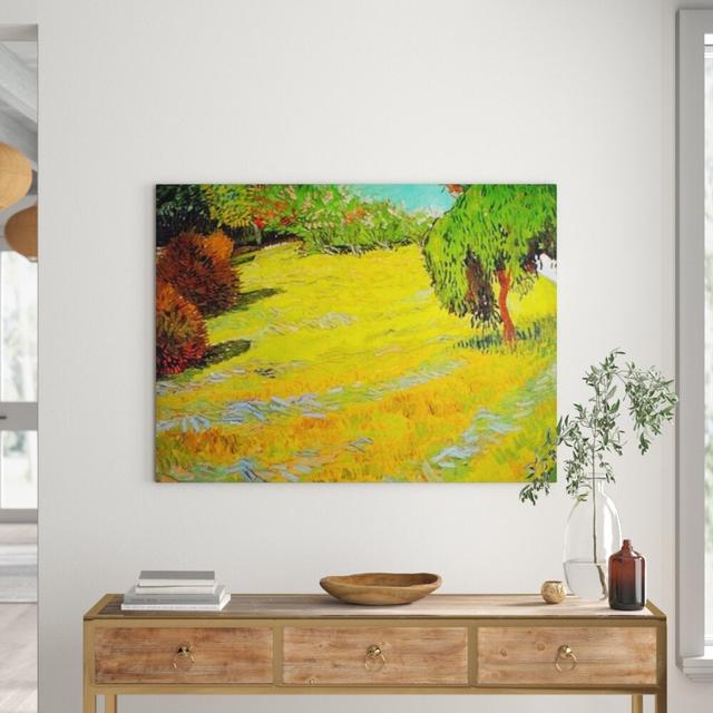 'Sunny Lawn' by Vincent Van Gogh Painting Print East Urban Home Size: 60cm H x 80cm W x 1.8cm D on Productcaster.