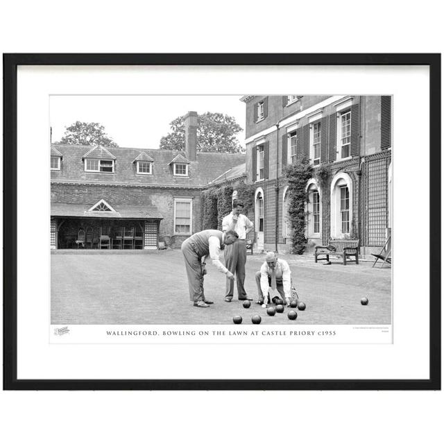 Wallingford, Bowling On The Lawn At Castle Priory C1955 by Francis Frith - Single Picture Frame Print The Francis Frith Collection Size: 40cm H x 50cm on Productcaster.