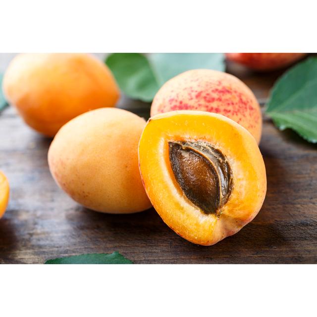 Ripe Apricots by Sanny11 - Wrapped Canvas Print Ebern Designs Size: 51cm H x 76cm W x 3.8cm D on Productcaster.