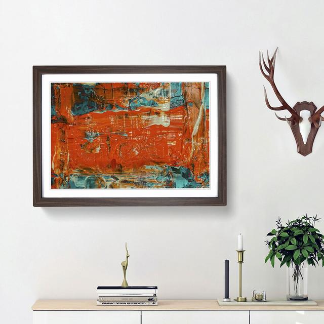 Abstract Art Painting Vol.148 by S.Johnson - Picture Frame Painting Print East Urban Home Frame Option: Walnut Framed, Size: 36cm H x 48cm W x 2cm D on Productcaster.