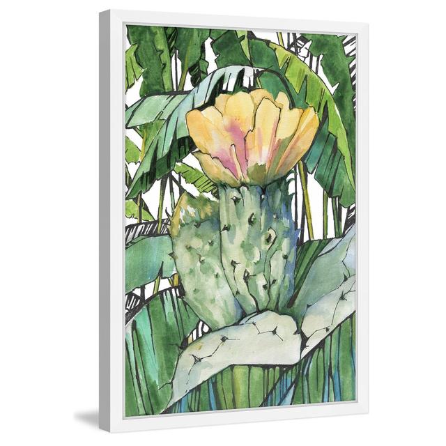 Yellow Blossom - Picture Frame Graphic Art Print on Paper East Urban Home Size: 91 cm H x 61 cm W on Productcaster.