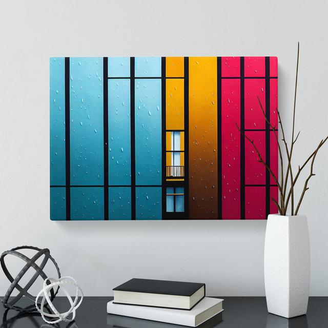 The Colourful Architecture - Wrapped Canvas Print 17 Stories Size: 40cm H x 60cm W x 3cm D on Productcaster.