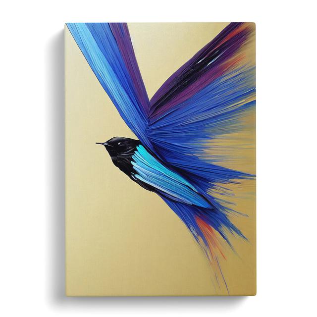 Lilya Swallow Bird Palette Knife - Print Marlow Home Co. Size: 76cm H x 50cm W on Productcaster.