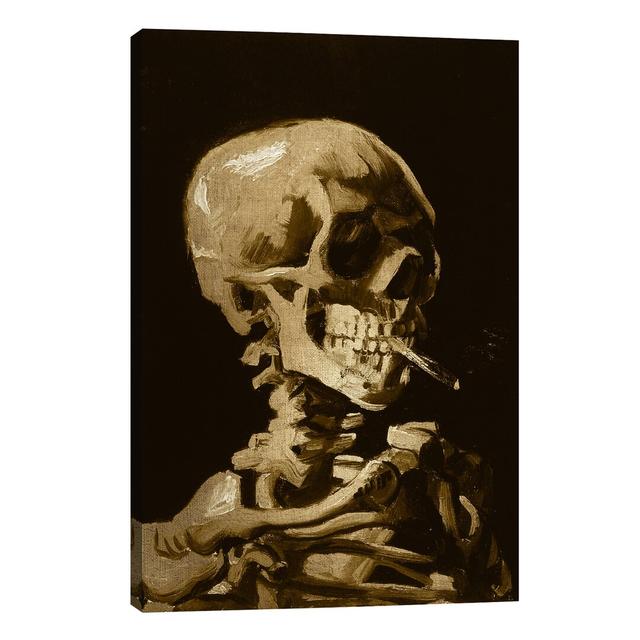 Skull Of A Skeleton I - Print on Canvas East Urban Home Size: 101.6cm H x 66.04cm W x 1.91cm D, Format: Wrapped Canvas on Productcaster.