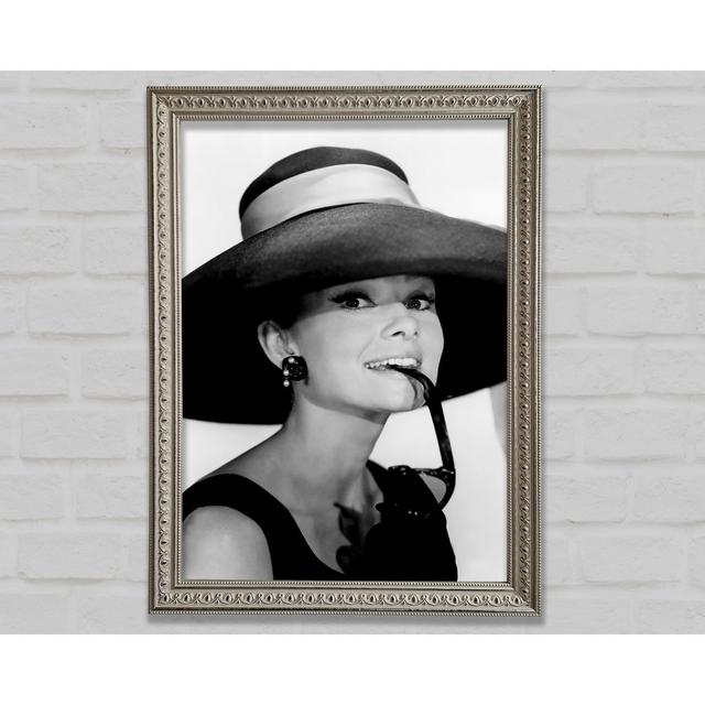 Audrey Hepburn Hat - Single Picture Frame Art Prints Bright Star Size: 59.7cm H x 42cm W on Productcaster.