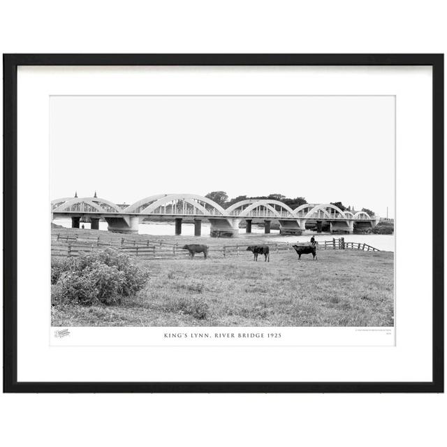 King's Lynn, River Bridge 1925 by Francis Frith - Single Picture Frame Print The Francis Frith Collection Size: 45cm H x 60cm W x 2.3cm D on Productcaster.