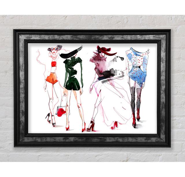 Summer Fashion Show - Single Picture Frame Art Prints Bright Star Size: 21cm H x 29.7cm W on Productcaster.