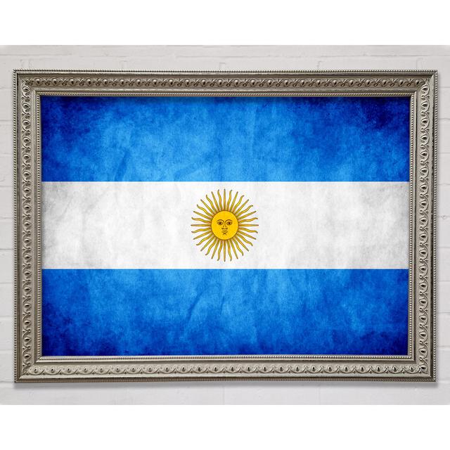 Argentina Flag - Single Picture Frame Art Prints Williston Forge Size: 21cm H x 29.7cm W on Productcaster.