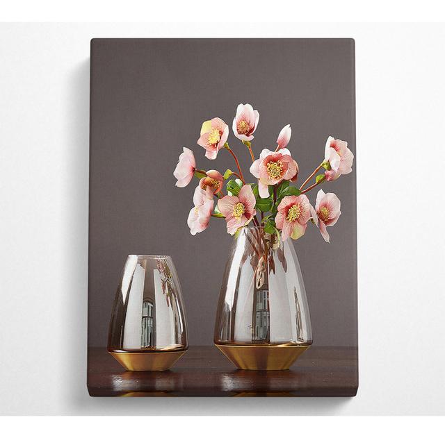 Gold Bottom Vases - No Frame Art Prints on Canvas ClassicLiving Size: 142.2cm H x 101.6cm W on Productcaster.