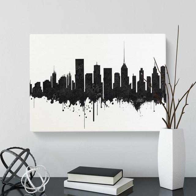 Dynamic Skyline Architecture - Wrapped Canvas Print 17 Stories Size: 35cm H x 50cm W x 3cm D on Productcaster.