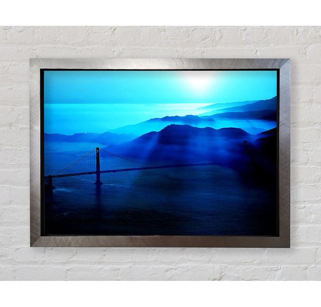 Silveren Gate Bridge Morning Mist - Print Bright Star Size: 84.1cm H x 118.9cm W x 3.4cm D on Productcaster.