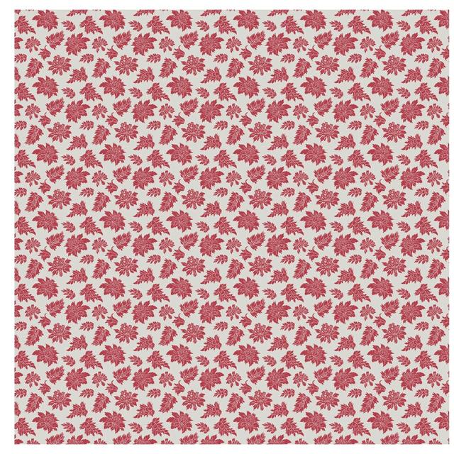 Romantic Flower Pattern Semi-Gloss Wallpaper Roll East Urban Home Materialqualität: Premium (150g/m²), Size: 2.4m x 240cm on Productcaster.