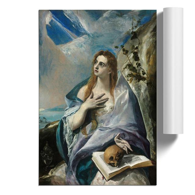 The Penitent Magdalene by El Greco - Unframed Painting East Urban Home Size: 59cm H x 42cm W x 0.1cm D on Productcaster.