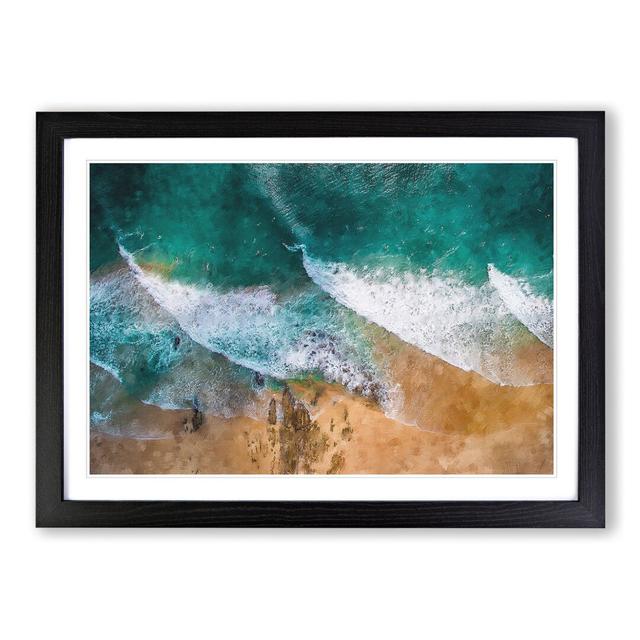 Snapper Rocks Beach in Australia - Picture Frame Graphic Art East Urban Home Frame Option: Black Framed, Size: 48cm H x 65cm W x 2cm D on Productcaster.