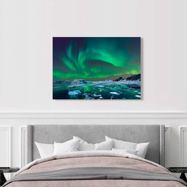 Aurora Borealis, Iceland by Pangea - Wrapped Canvas Art Prints Ivy Bronx Size: 70cm H x 100cm W x 4cm D on Productcaster.