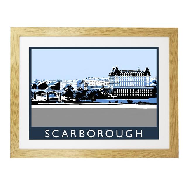 Scarborough In Snow by Richard O'Neil - Print East Urban Home Size: 33.5 cm H x 43.5 cm W x 2.2 cm D, Format: Oak Wood Frame on Productcaster.