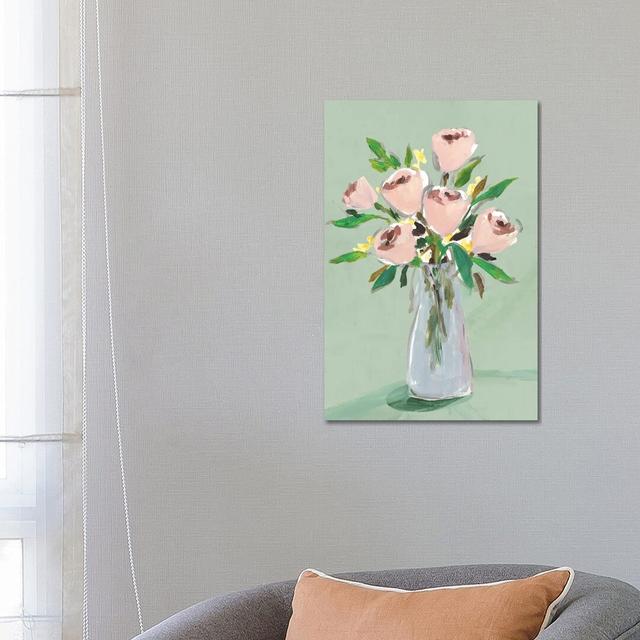 Hello Spring I by Isabelle Z - Painting on Canvas Rosalind Wheeler Format: Wrapped Canvas, Size: 66.04cm H x 45.72cm W x 3.81cm D on Productcaster.