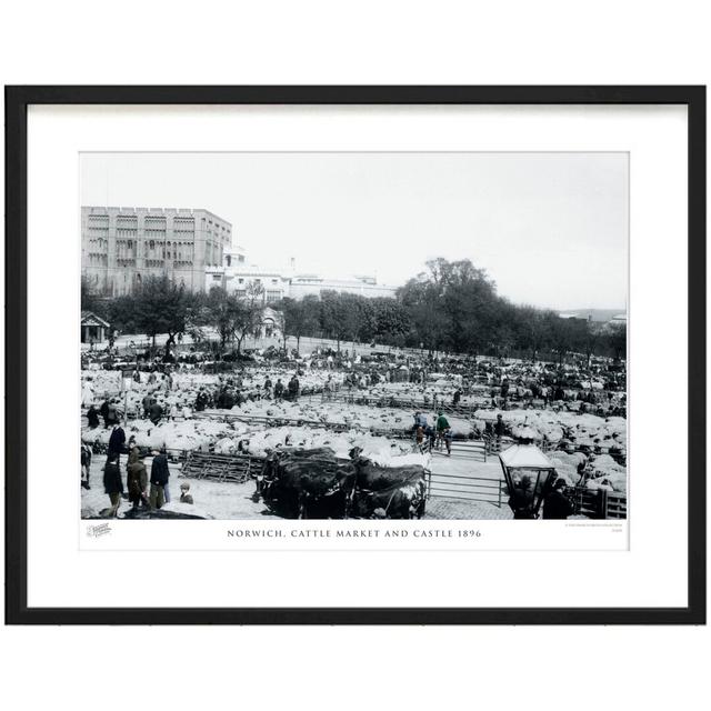 'Norwich, Cattle Market and Castle 1896' by Francis Frith - Picture Frame Photograph Print on Paper The Francis Frith Collection Size: 60cm H x 80cm W on Productcaster.