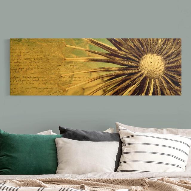 Crystal Clear - Wrapped Canvas Graphic Art Ebern Designs Size: 40cm H x 120cm W, Frame Option: Gold, Format: Canvas 260g/m² on Productcaster.