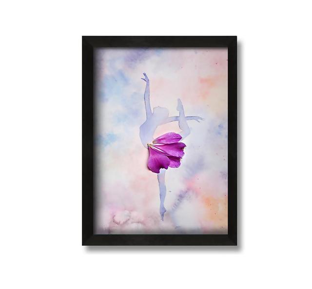 Pink Ballerina 3 - Picture Frame Graphic Art on Canvas Mercer41 Size: 30cm H x 21cm W x 10cm D on Productcaster.