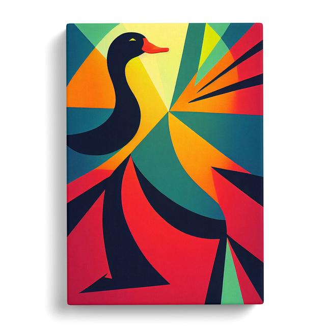 Abstract Duck Vol.1 - Wrapped Canvas Graphic Art George Oliver Size: 76cm H x 50cm W x 3cm D on Productcaster.