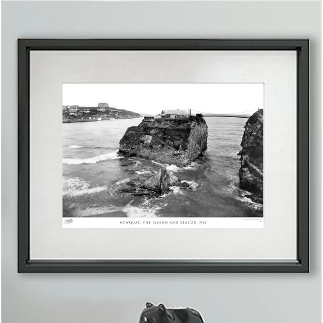 Newquay, The Island And Beacon 1912 - Single Picture Frame Print The Francis Frith Collection Size: 60cm H x 80cm W x 2.3cm D on Productcaster.