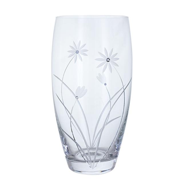 Clear 26Cm Glass Table Vase Dartington Crystal on Productcaster.