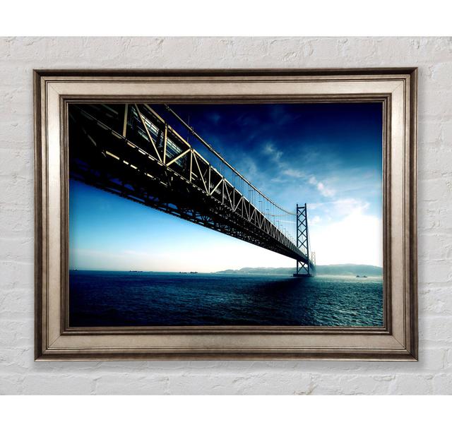 Akashi Kaikyo Bridge Japan Framed Print Bright Star Size: 42cm H x 59.7cm W on Productcaster.